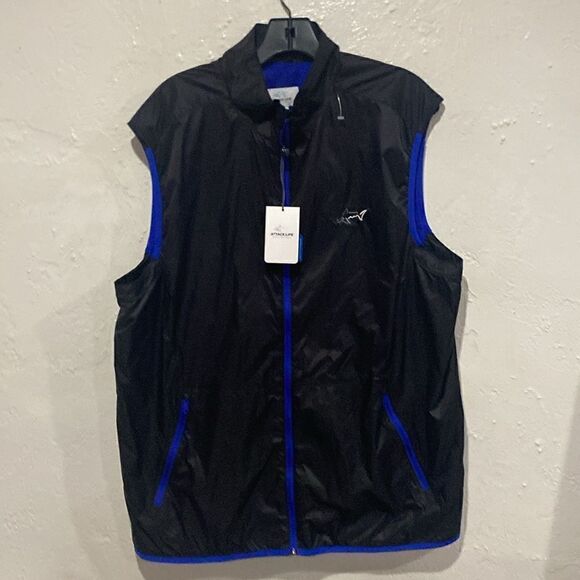 Attack life brand black blue nylon vest. Size XL NWT - Picture 1 of 7